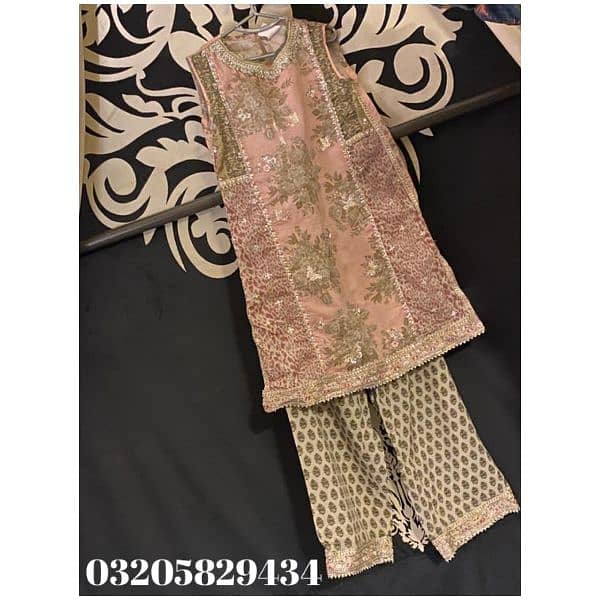 kids designer fancy branded clothes / kids wedding party or Eid dress 0