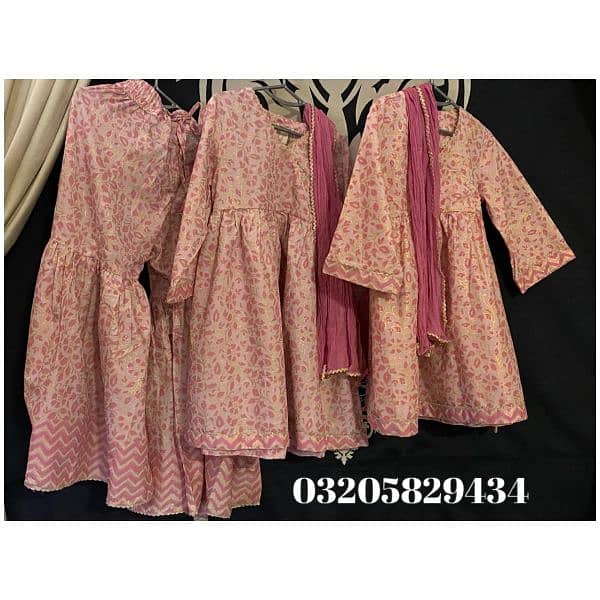 kids designer fancy branded clothes / kids wedding party or Eid dress 6