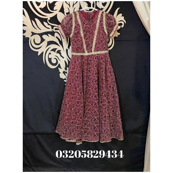 kids designer fancy branded clothes / kids wedding party or Eid dress 7