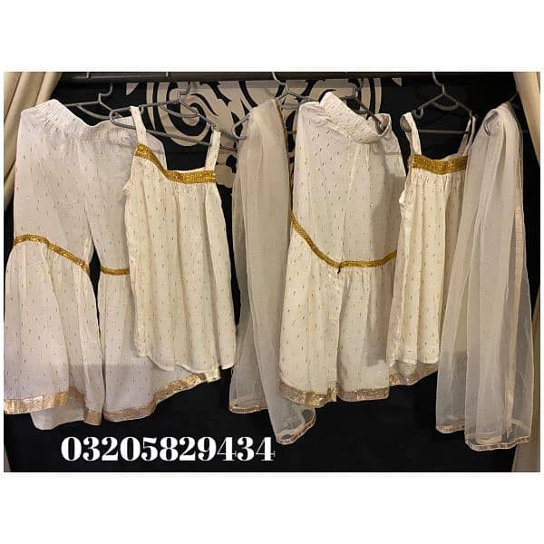 kids designer fancy branded clothes / kids wedding party or Eid dress 8