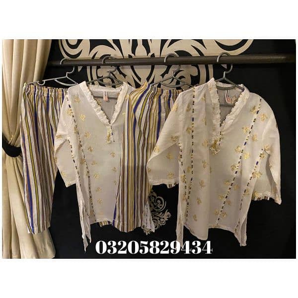 kids designer fancy branded clothes / kids wedding party or Eid dress 9