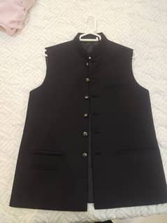 waist coat in black color for sale brand new