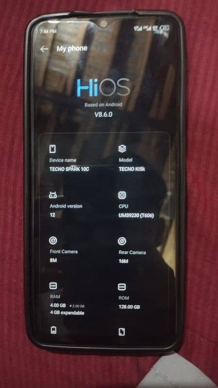 Tecno spark 10c 4+4/ 128 11