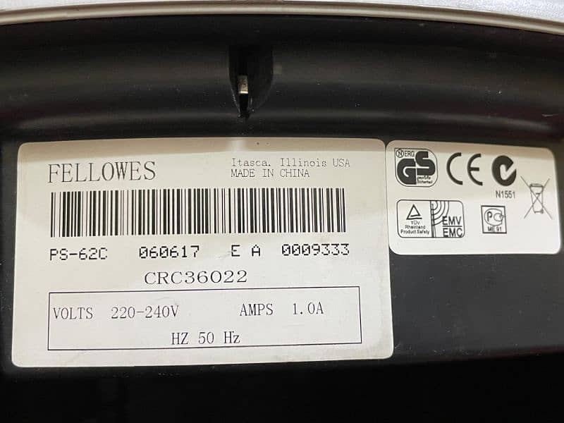 Fellowes 6 Sheets A4 Crosscut Paper Shredder Imported 5