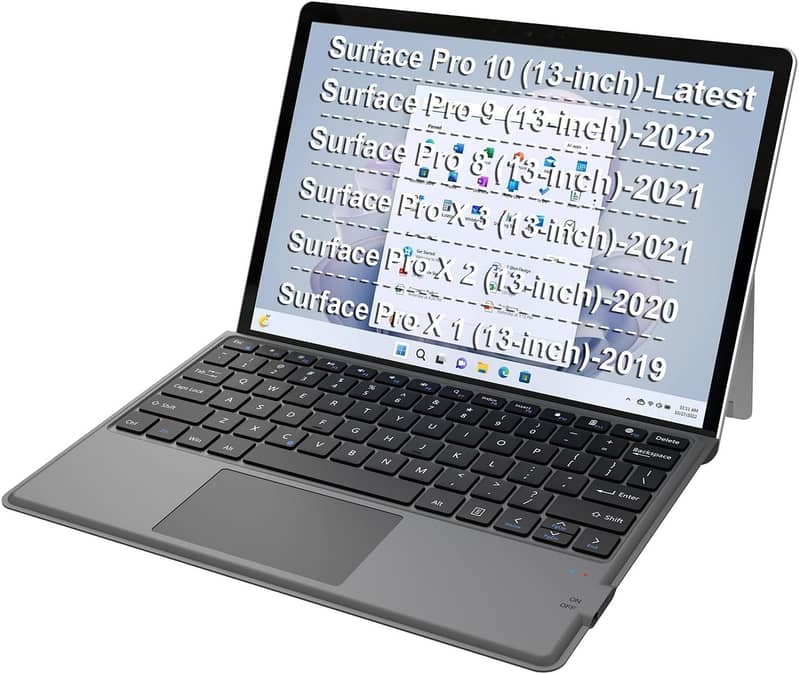 Arteck HB335 Surface Pro Keyboard Type Cover, Ultra-Slim Bluetooth 0