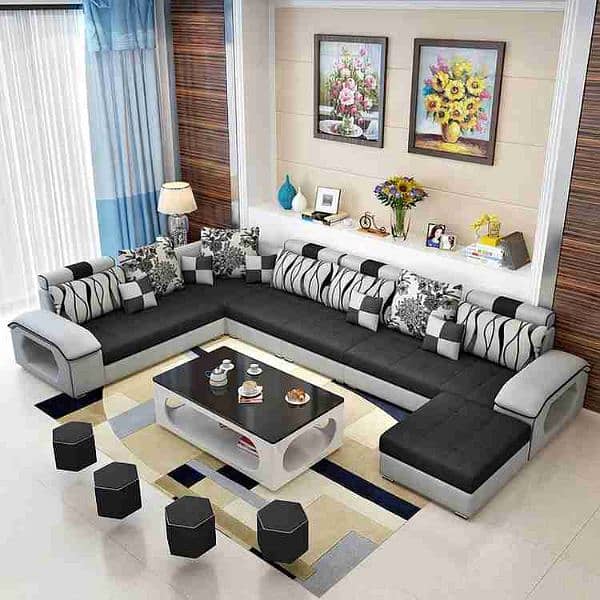u shape sofa-living sofa-sofaset-moderen sofa-L shape sofa 2