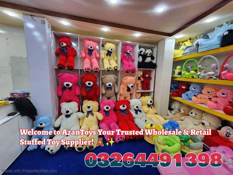 cute & cuddly stuffed toys/teddy bear7 feet/4 collours available 17