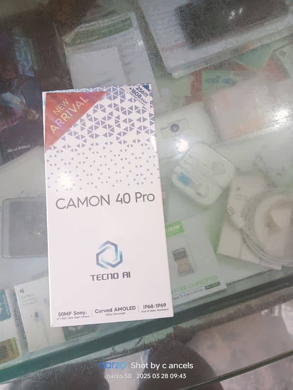 Tecno camon 40 pro new box pack 1