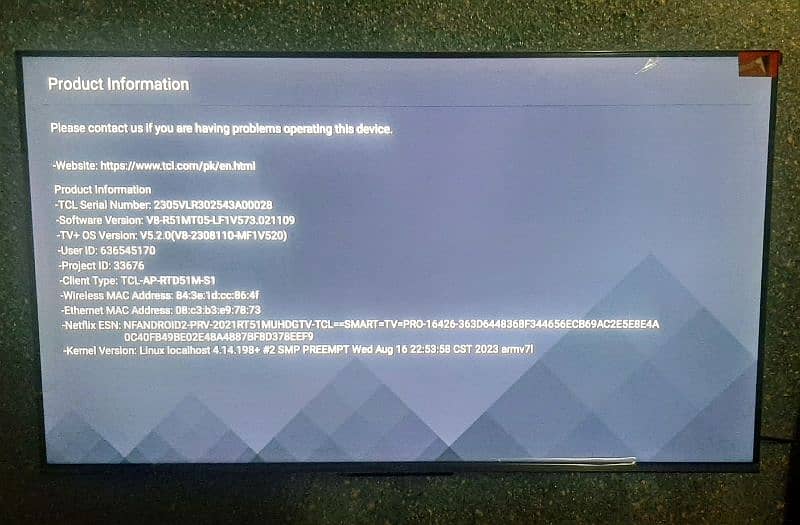 TCL QLED Smart Google TV (C645) 43 Inch - In Warranty 2