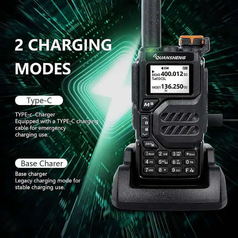 Quansheng K5 Walkie Talkies Dual + Air Band Encrypted & Digital Radi 2