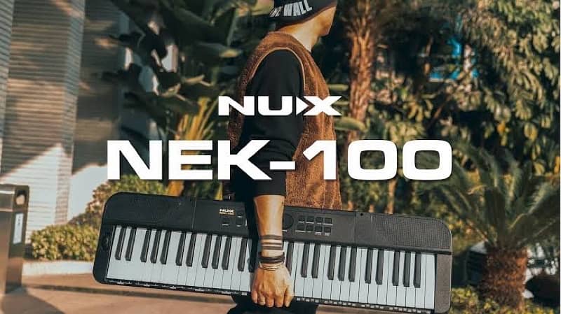 New arrival NUX NEK-100 Portable 61-Key Keyboard available 0