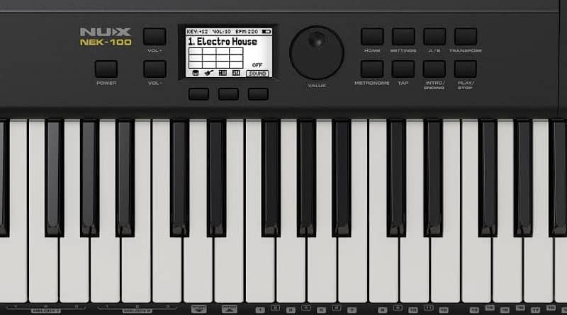 New arrival NUX NEK-100 Portable 61-Key Keyboard available 2
