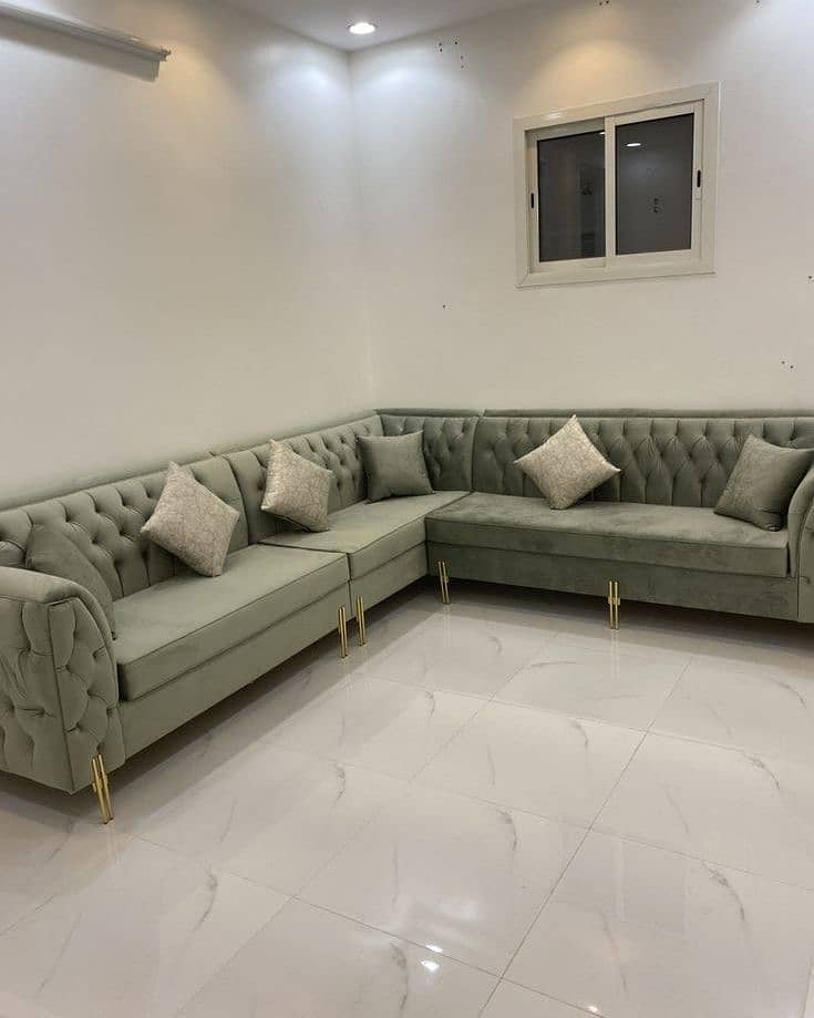 L shape sofa / sofa set / sofa repair / fabric change / sofa poshish 17