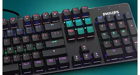 Philips Wired Mechanical RGB Gaming Keyboard. Mechanical switches 0