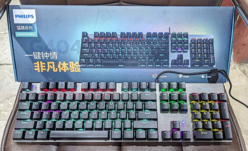 Philips Wired Mechanical RGB Gaming Keyboard. Mechanical switches 3