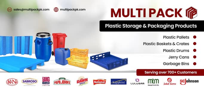 Plastic crates , pallets , drums and jerry cans for sale