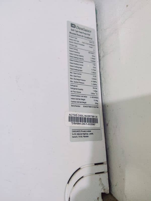Dawlence Ac 1.5 ton 1