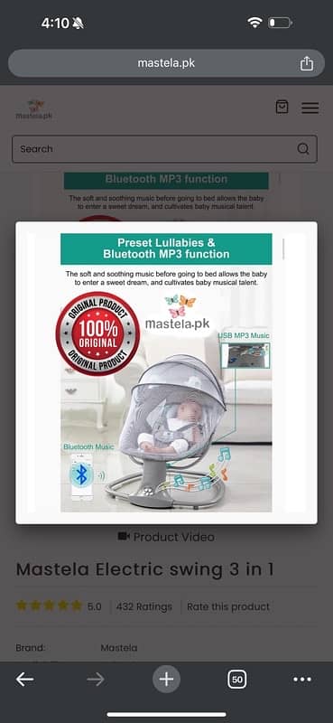 Mastela 3 in 1 baby rocker and bouncer. 2