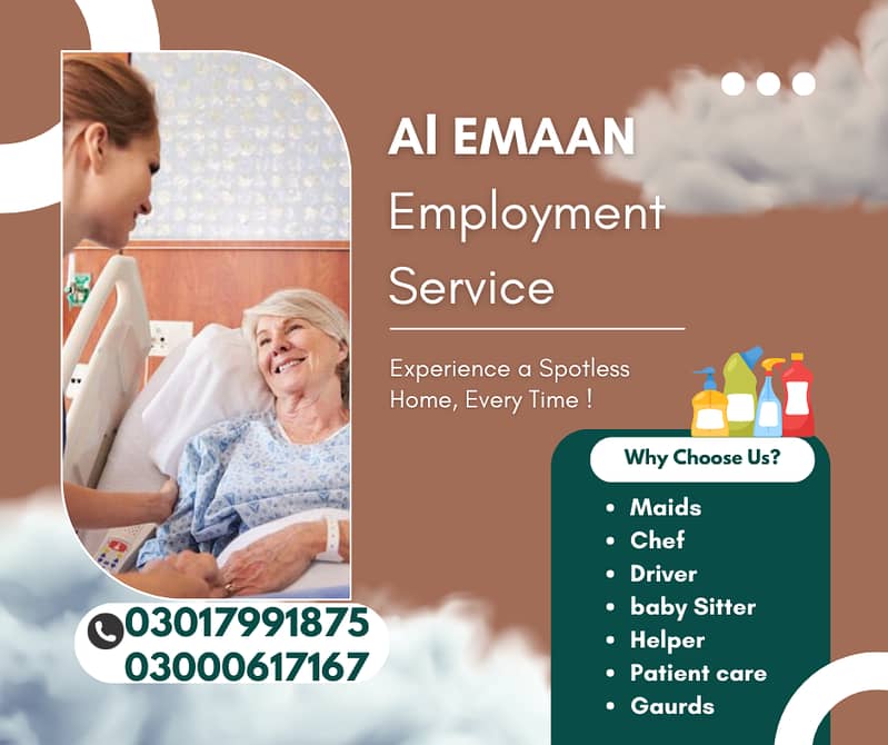 Domestic staff, Baby sitter, Maid, Babysitter , Cook, Driver, Nurse 0