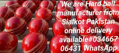 Hard ball manufacturer from Sialkot Pakistan, delivery available
