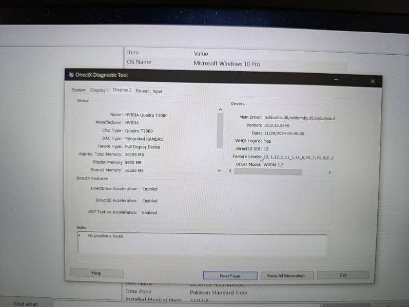 Dell Precision 7540 Core i7 9th Generation 32/512 NVME 4GB  GC 3