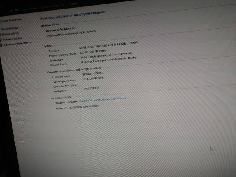 Intel core i5 4th generation 4