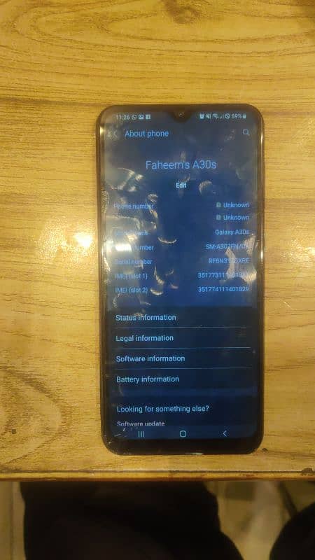 samsung galaxy A30s onley box hai 2