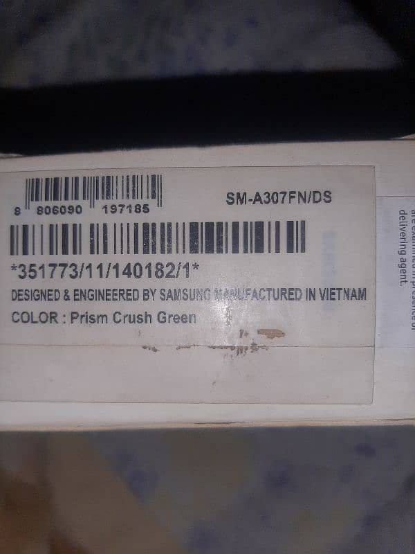 samsung galaxy A30s onley box hai 10