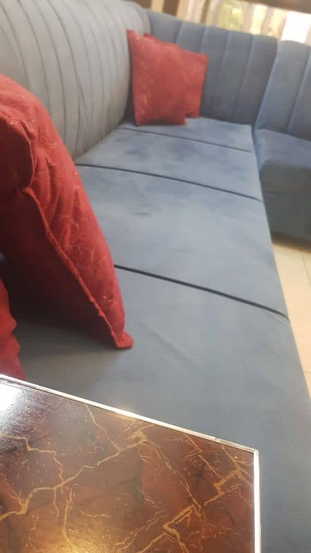 L shaped (Almost New) Sofa for sale 3