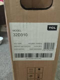 TCL 32D310 LED panel broken
