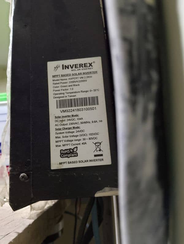 inverex 2.2 kw axpert vm in very good condition 1