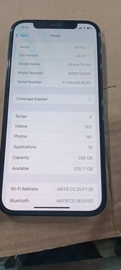 Apple IPhone 12 Pro 256 gb.