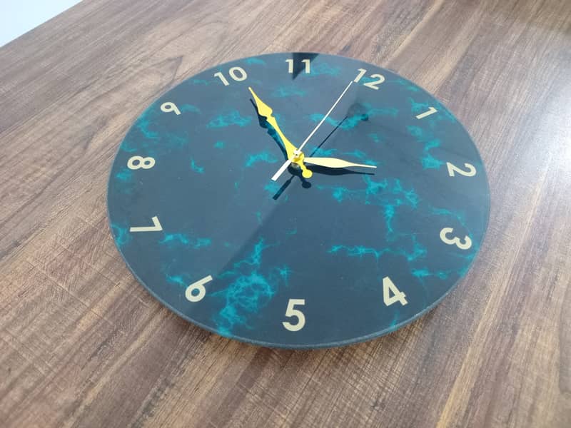 Acrylic Glass Wall Clock Home Decor Wall Clock Multiple Designs 1