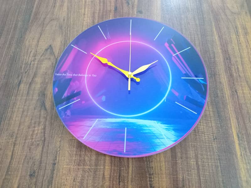 Acrylic Glass Wall Clock Home Decor Wall Clock Multiple Designs 0
