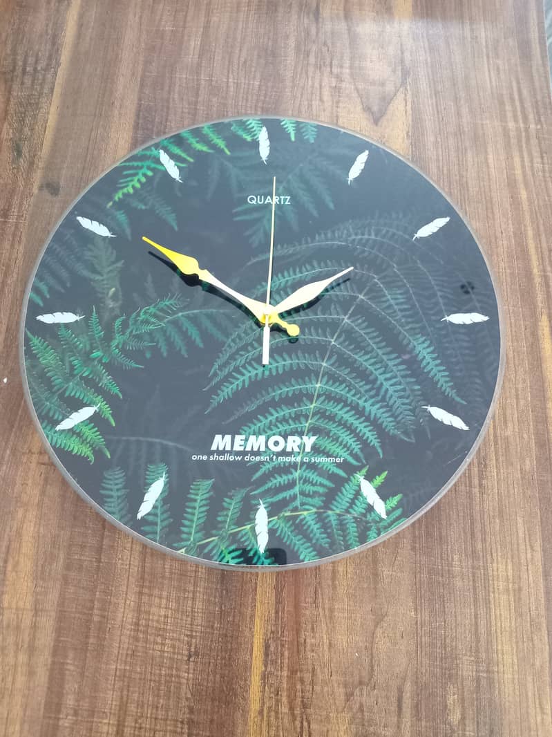 Acrylic Glass Wall Clock Home Decor Wall Clock Multiple Designs 4