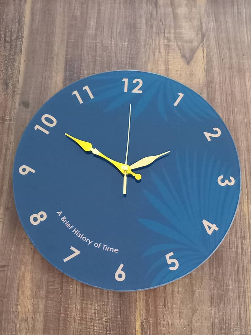 Acrylic Glass Wall Clock Home Decor Wall Clock Multiple Designs 5