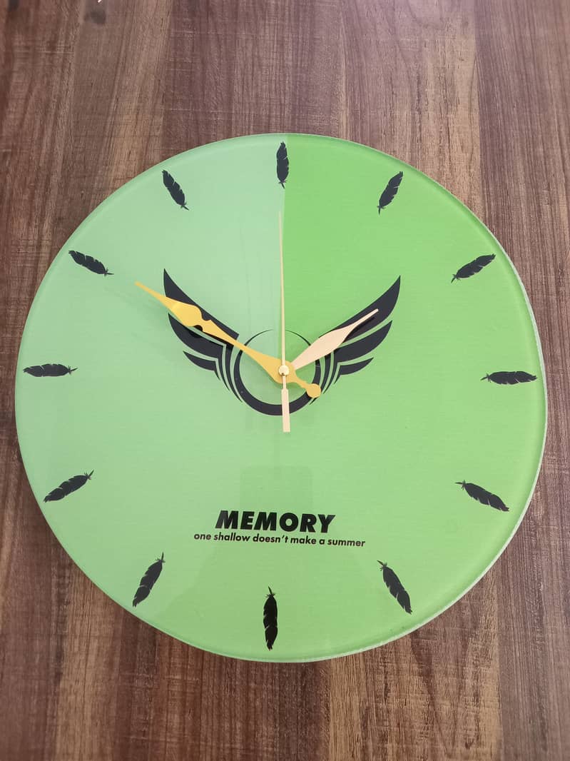 Acrylic Glass Wall Clock Home Decor Wall Clock Multiple Designs 6