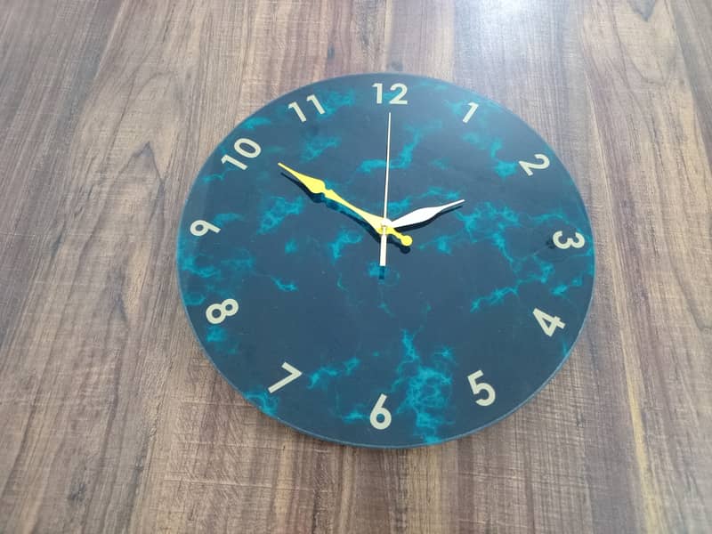 Acrylic Glass Wall Clock Home Decor Wall Clock Multiple Designs 7