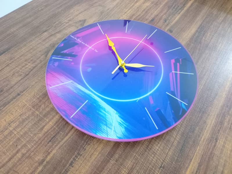 Acrylic Glass Wall Clock Home Decor Wall Clock Multiple Designs 8