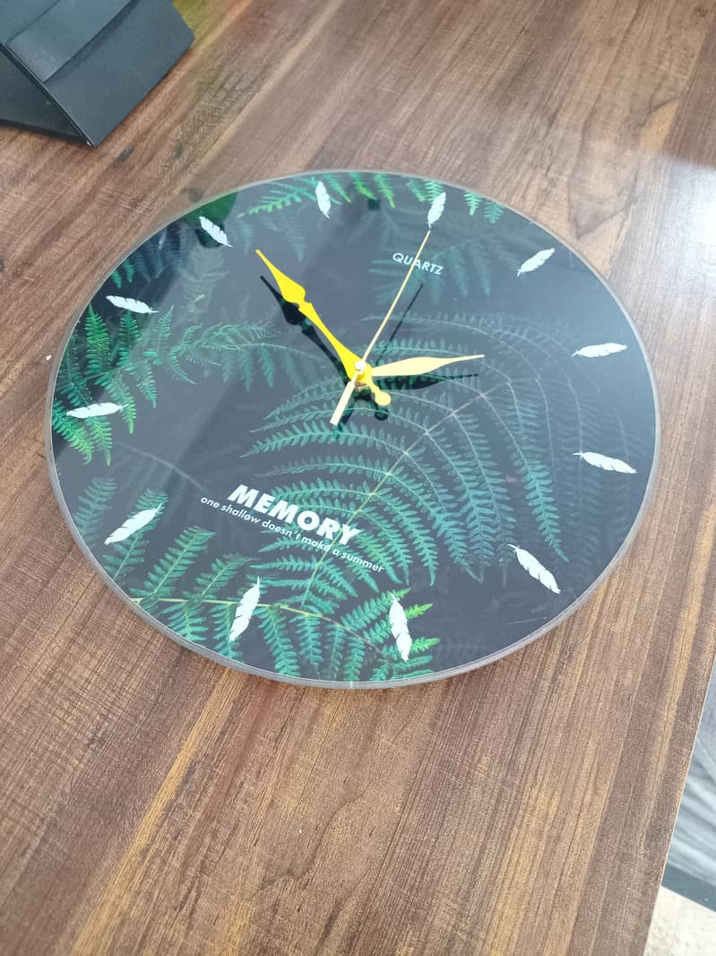 Acrylic Glass Wall Clock Home Decor Wall Clock Multiple Designs 11