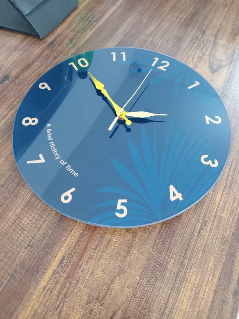 Acrylic Glass Wall Clock Home Decor Wall Clock Multiple Designs 12