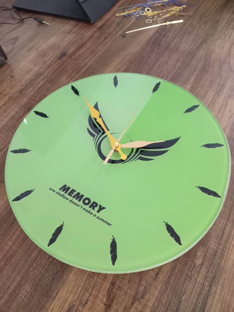 Acrylic Glass Wall Clock Home Decor Wall Clock Multiple Designs 13