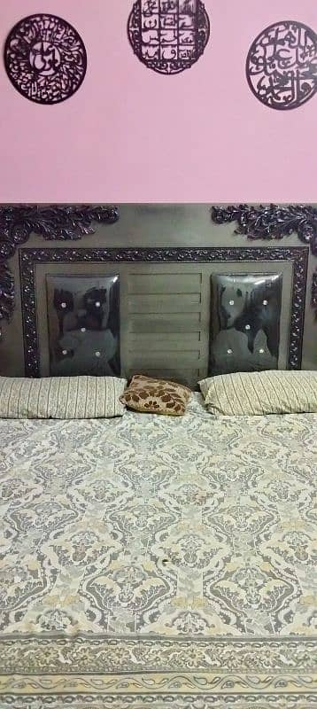 New style king bed set with double mirror dressing table 5