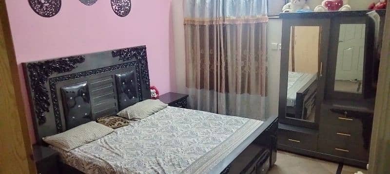 New style king bed set with double mirror dressing table 12