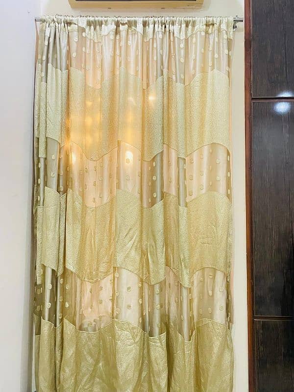 this is one curtain for 4 windows u can make it 2 single curtains 0