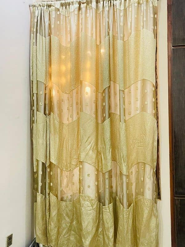 this is one curtain for 4 windows u can make it 2 single curtains 1