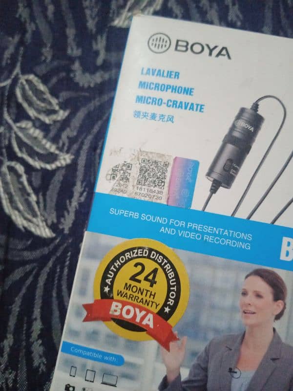 Verified Original BOYA BY-M1 Mic With Box and all parts with warranty 0