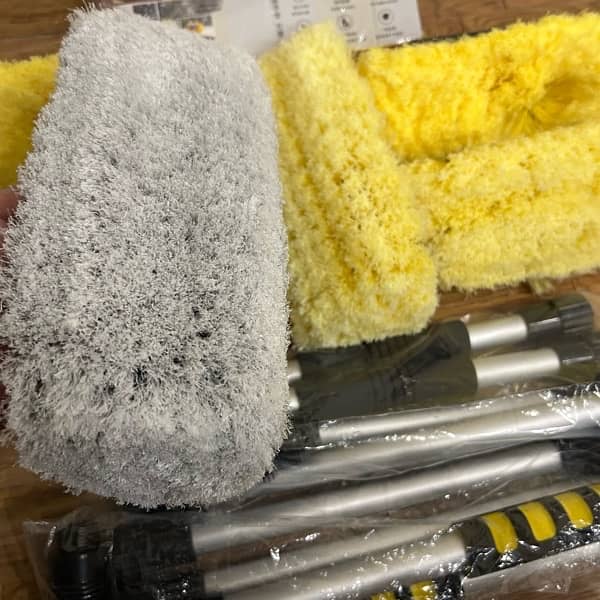 Solar panel cleaning brush and accessories 13