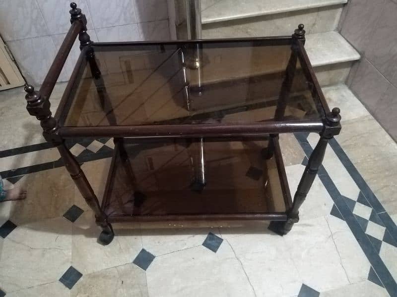 tea trolly. made with pure wood tali 0