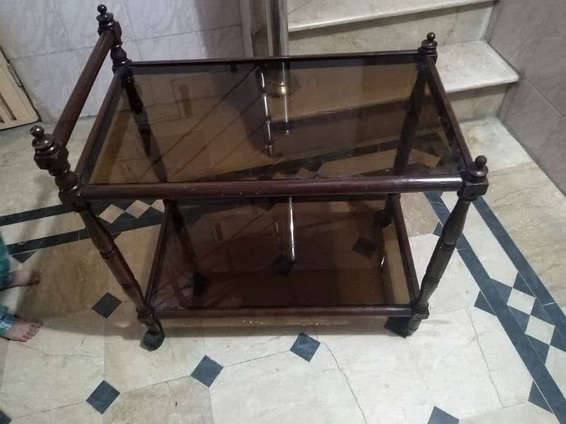tea trolly. made with pure wood tali 1